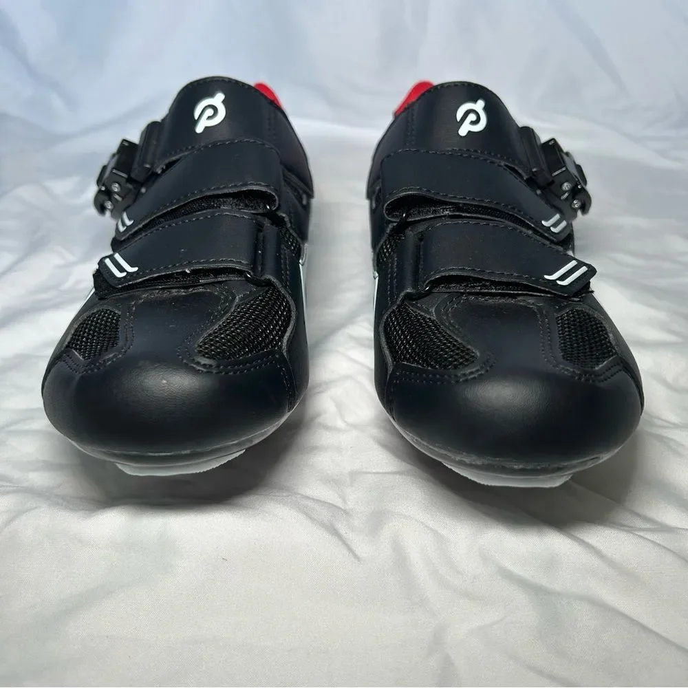 Peloton Black & White Unisex Cycling Bike Cleat Shoes women’s shoe size 9 mens 7